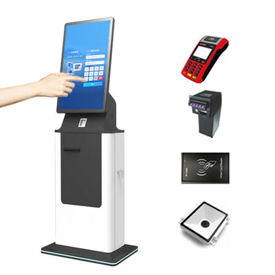 購入 プリンター QR コードの走査器が付いている NFC の自己支払のキオスクの自己注文機械 online manufacture