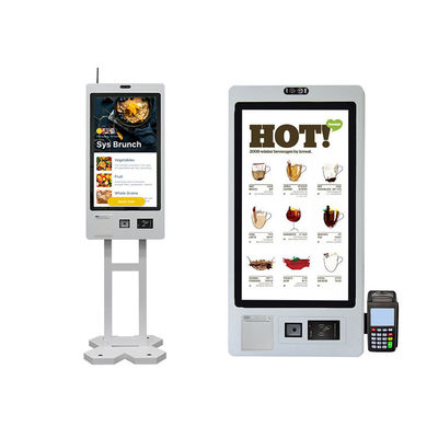 購入 21.5 Inch Touch Screen Self Service Ordering Kiosk POS Terminal QR Code Scanner Thermal Printer for Restaurant Fast Food Chain online manufacture