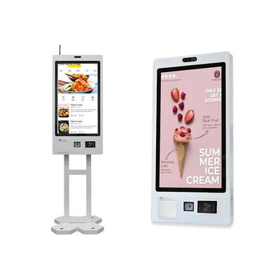 購入 QRコード走査器/サーマル プリンターが付いている32インチのタッチ画面の自己サービス命令のキオスク online manufacture
