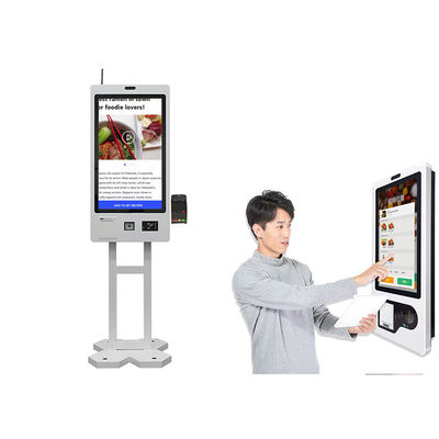 購入 27inchタッチ画面の自己の80mmプリンター走査器が付いている命令のキオスク機械 online manufacture