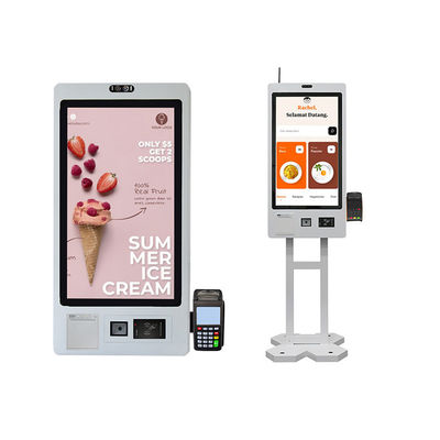 購入 21.5 インチ タッチ スクリーン情報システム サーマル プリンター レストラン インタラクティブ キオスク ディスプレイ online manufacture