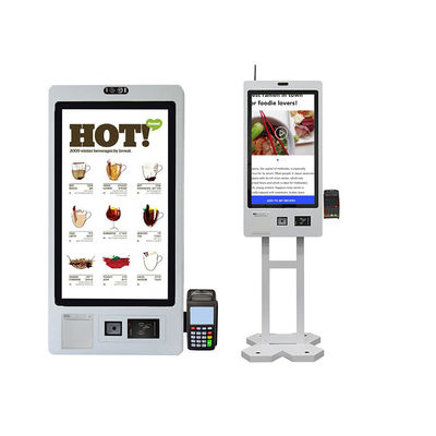購入 32 インチのセルフ キャッシャー機 Pos システム ファースト フード注文機 online manufacture