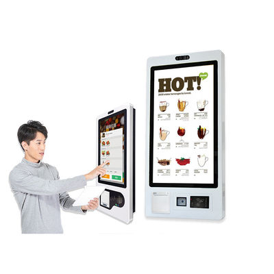 購入 サーマル プリンターが付いている容量性小売りのセルフ サービスのキオスクのレストランの注文のタッチ画面 online manufacture