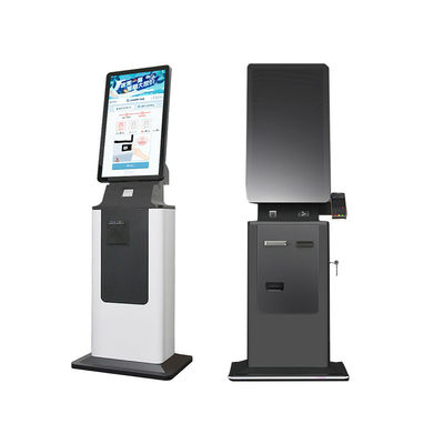 購入 27 32インチ 自己決済 現金決済 タッチスクリーン キオスク SDK QRバーコードスキャナー プリンター メタルケース 床 スタンド ホテル 空港 online manufacture