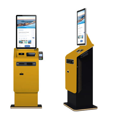 購入 OEM 27/32 Inch Android/Win Self Service Payment Kiosk with Touch Screen A4 Printer/QR Scanner/Cash Dispenser Coin Recycler online manufacture