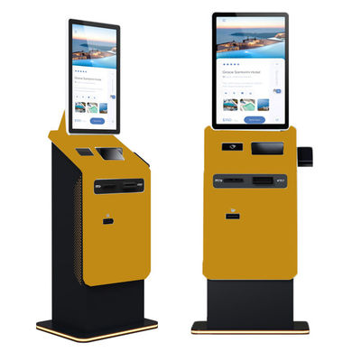 購入 27 32 Inch Floor Standing Touch Screen Self Cash Dispenser Coin Recycler Android Bill Acceptor Printer Payment Kiosk Terminal online manufacture
