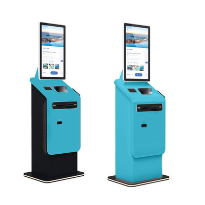 購入 ホテルのセルフサービスチェックインキオスク 熱印刷機と磁気カードのチケットタイプ online manufacture
