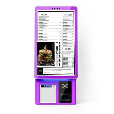 購入 効率的なセルフサービス チェックアウトのための LCD タッチ スクリーン サーマル プリンタと RFID カード リーダーを備えたセルフ支払いキオスク online manufacture