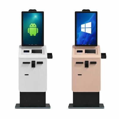 購入 自己サービス決済キオスク マシン タッチスクリーン印刷 QR スキャナー カードリーダー 現金コイン リサイクルキオスク ターミナル online manufacture