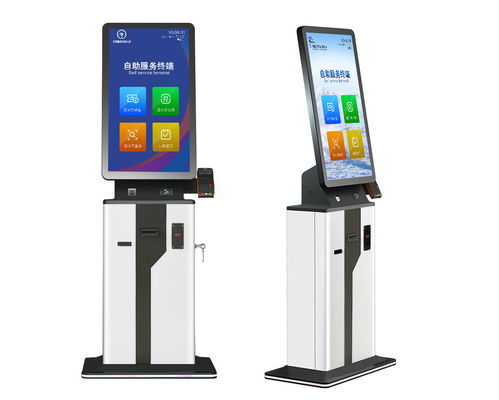 NFC リーダー セルフ チェックイン キオスク チケット タッチ スクリーン LCD スクエア セルフ オーダー キオスク