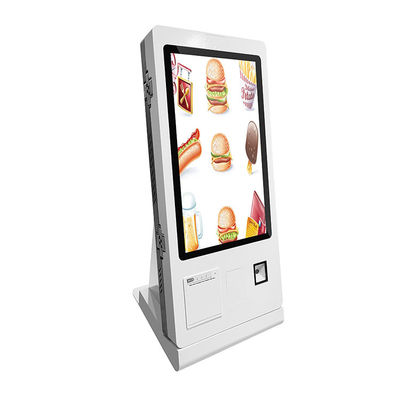 フリースタンディング セルフ オーダー キオスク マウント フード プリンター QR コード スキャナー NFC カード