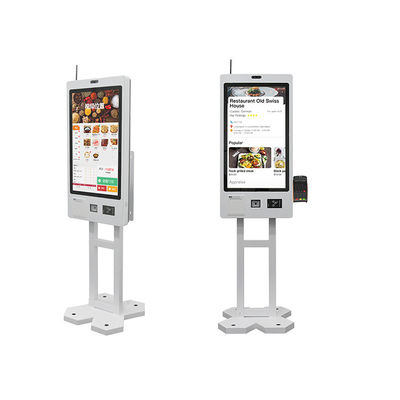 Crtly Self Service Order Payment Touch Screen Kiosk Self Pay Machine Barcode Scanner Kiosk for Chain Store and Restaurant