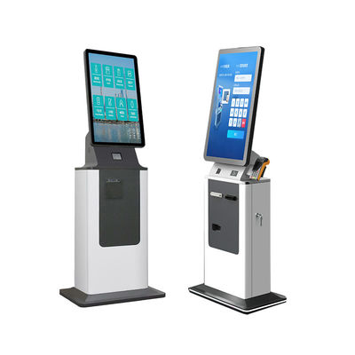 チェックインキオスク アンドロイド Win10 Win11 チケット領収書 プリンター パスポート スキャナー カードリーダー ディスペンサー タッチスクリーン 現金決済 キオスク