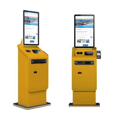 自己決済キオスク カード配布機 キャッシュレジスタ スキャン 通貨交換 支払い キオスク パスポートリーダー付き
