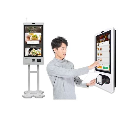 23.8 INCH 自動注文キオスク Android オペレーティング システム 壁掛け装置