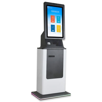 27インチ 決済キオスク 自営業ATM 現金入金 QRスキャナー プリンター カメラ