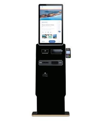 カスタム カラー レストラン キオスク チケット印刷とカメラ機能のセルフサービス
