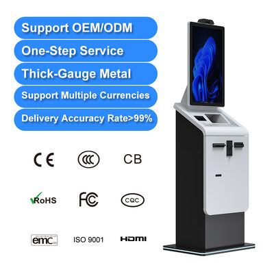 OEM/ODM キオスク メーカー 27 32 インチ 現金決済 キオスク 請求書決済 ターミナル スキャナー カード配布機 プリンター 決済 キオスク