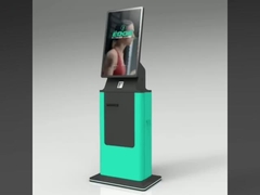 切符のキオスクの現金再資源業者のキオスクの硬貨は現金を受け入れる現金自動支払機の人間の特徴をもつキオスクを受け入れる